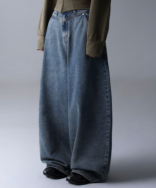 Rothen Wide Denim Pants VINTAGE BLUE