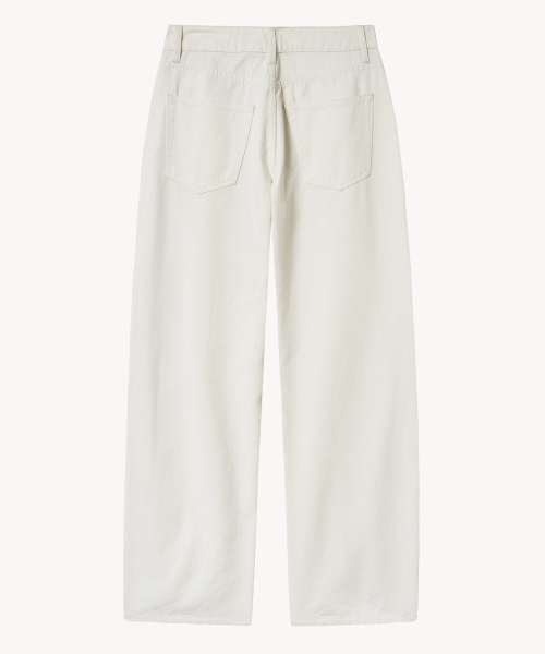 Джинсы-бочонки Mid-rise (WHITE)