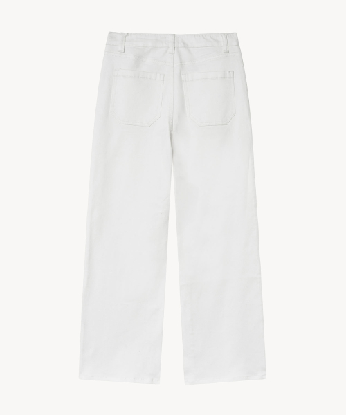 Джинсы клеш Straight (WHITE)