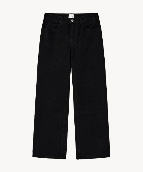 Джинсы клеш прямого кроя (Black)