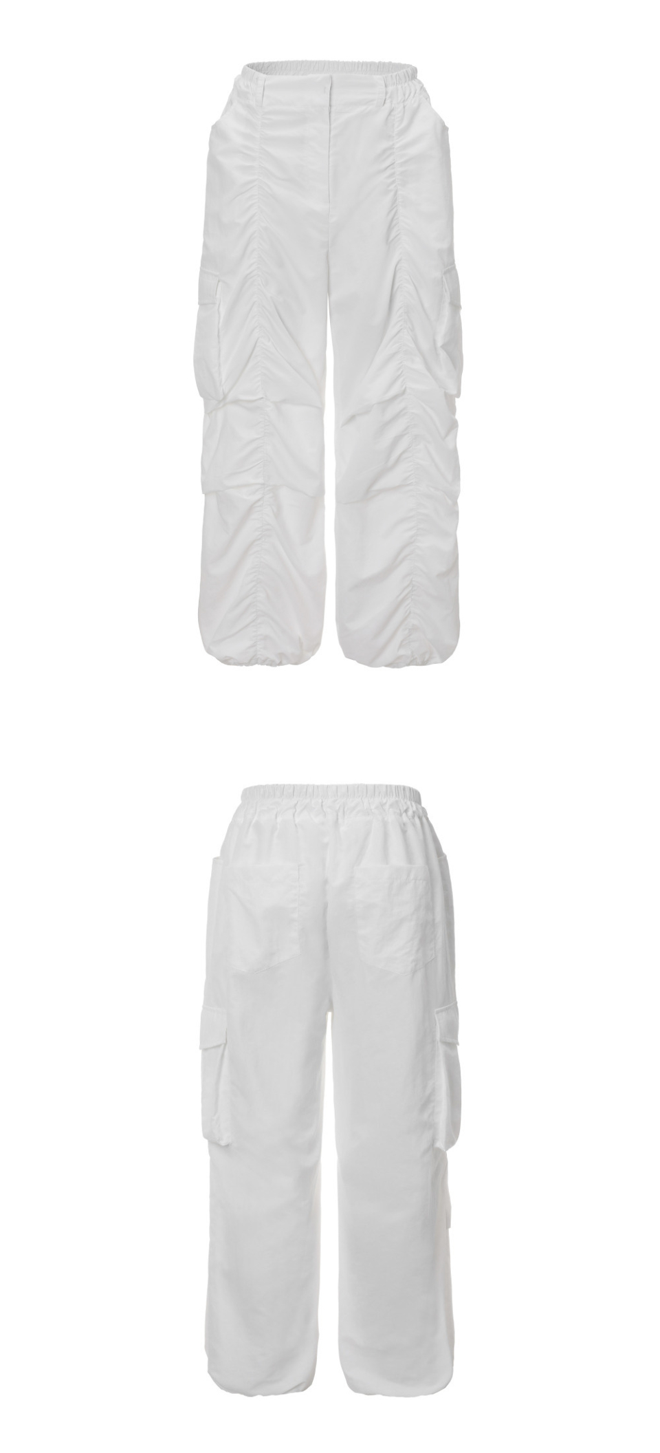 韓国 パラシュートパンツ[KHAKIPOINT] SHIRRING PARACHUTE PANTS MUSINSA | KHAKIPOINT Shirring Parachute Pants (white)