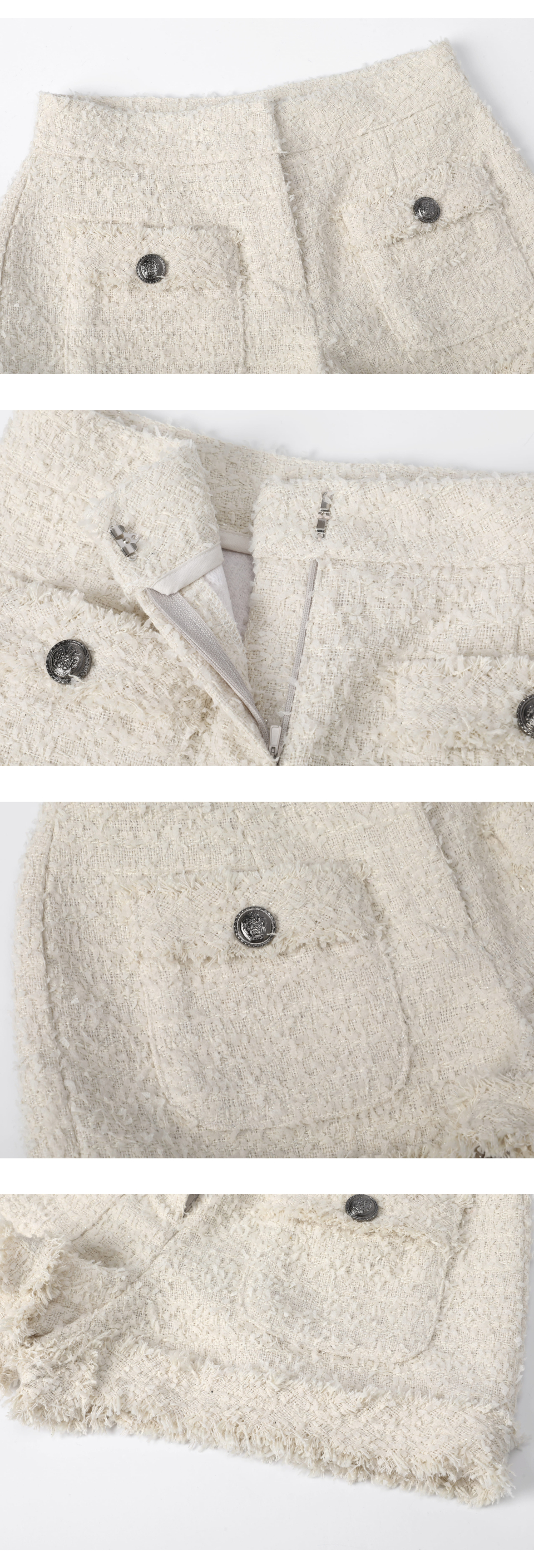 KHAKIPOINT ■ Antique Tweed Shorts MUSINSA | KHAKIPOINT Antique Tweed Shorts (ivory)