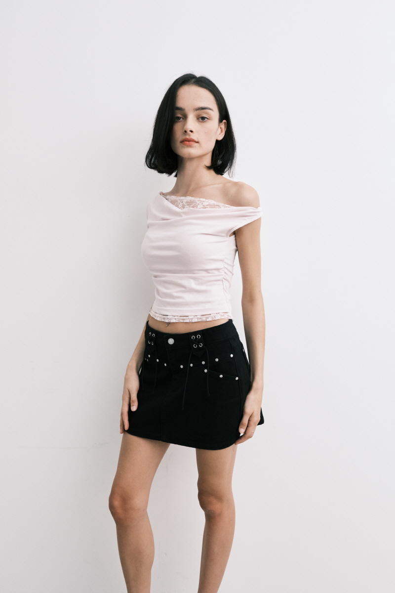 【MIDNIGHT MOVE】25ss belt skirt MIDNIGHT MOVE] 2 belt skirt (grey) – SellerWork