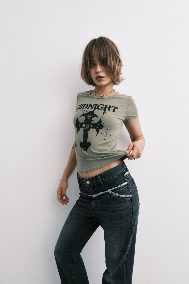 【MIDNIGHT MOVE】ag cross t ★韓国人気★ 追跡付 MUSINSA公式 | MIDNIGHT MOVE ag cross t (khaki)