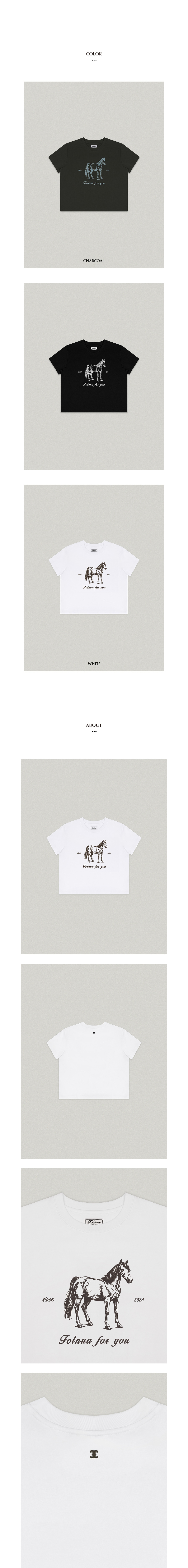 FOLNUA ♥ Chico Montar Crop T-shirt /追跡付 MUSINSA公式 | FOLNUA CHICO MONTAR CROP T - SHIRT [3COLOR]