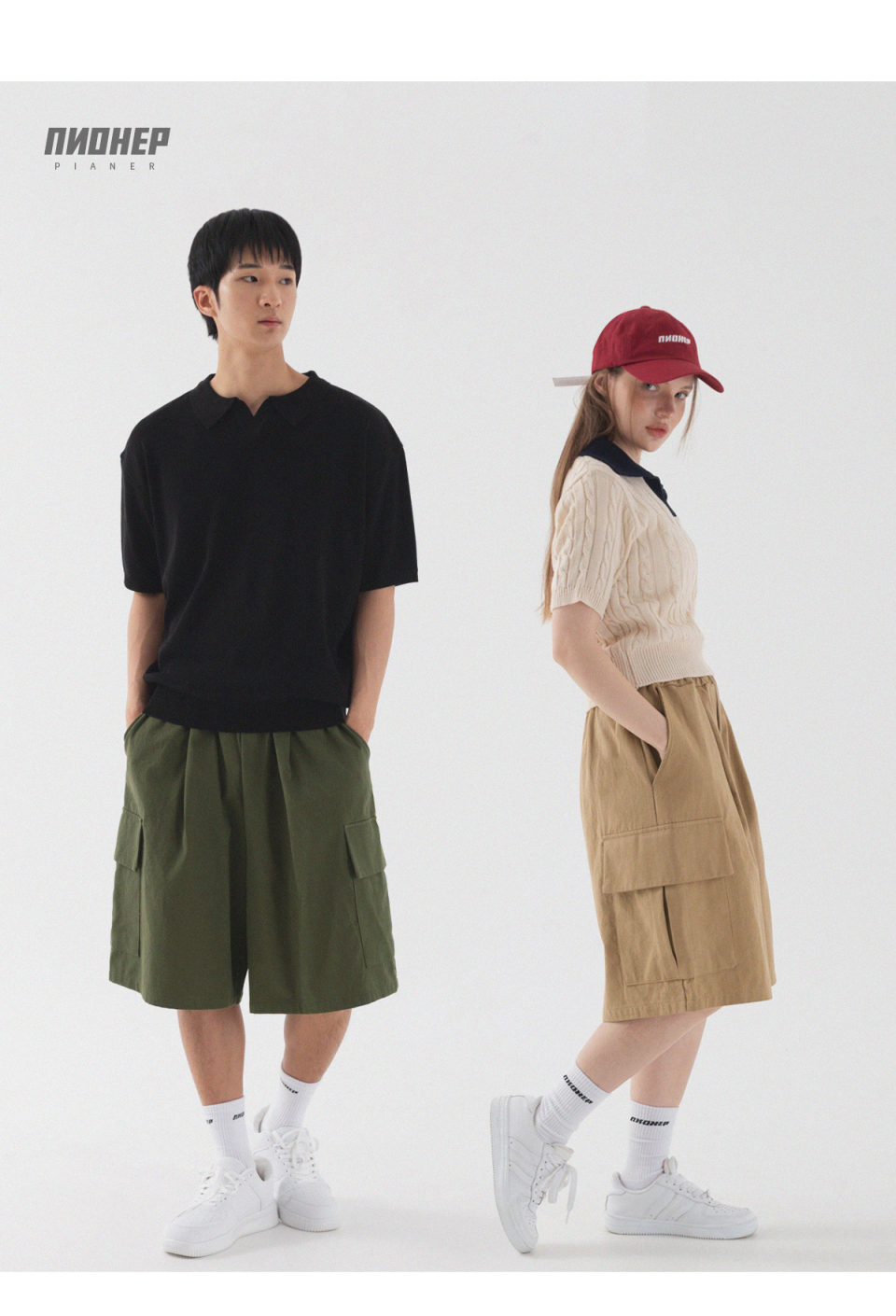 【BAON】[unisex] Platney Cotton Cargo Bermuda Pants MUSINSA | PIANER [2 PACK] Bio Cotton Cargo Bermuda Pants (4