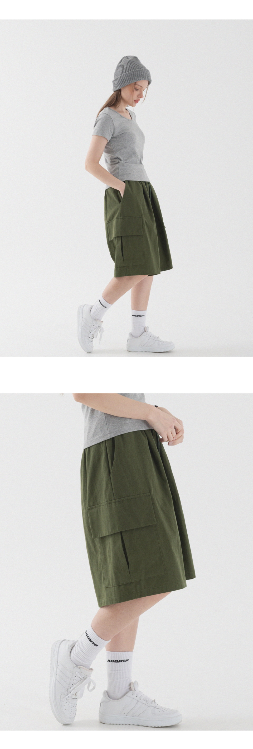 【BAON】[unisex] Platney Cotton Cargo Bermuda Pants MUSINSA | PIANER [2 PACK] Bio Cotton Cargo Bermuda Pants (4