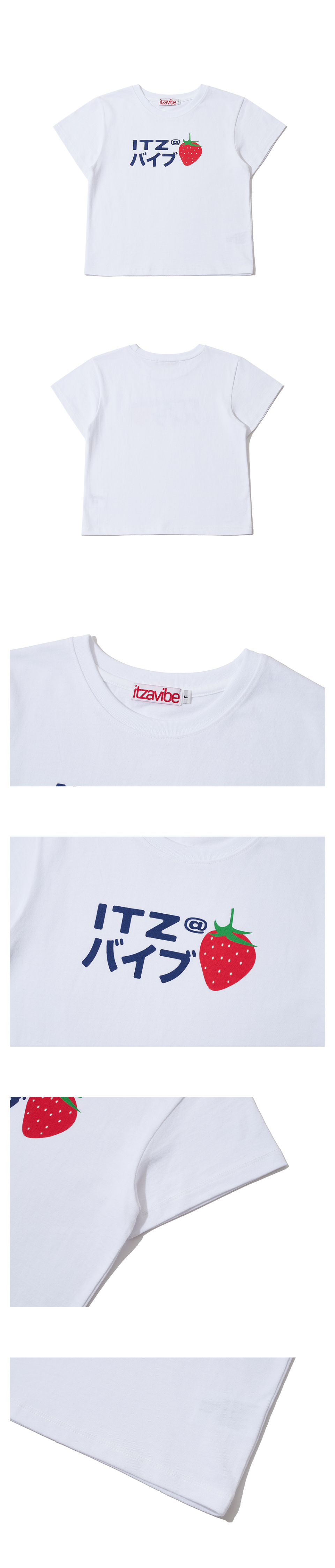 ★2025SS新作★ITZAVIBE★STRAWBERRY LOGO CROP T SHIRT MUSINSA公式 | ITZAVIBE STRAWBERRY LOGO CROP T SHIRT