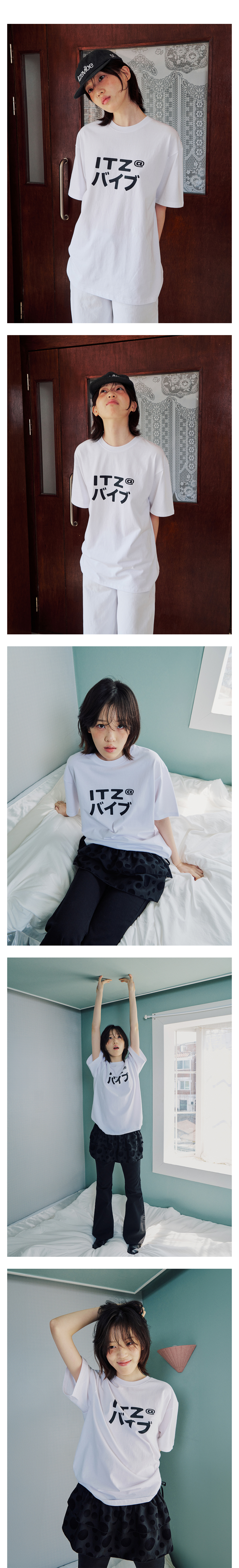 ◆25SS ITZAVIBE MIX LOGO T SHIRT/2色◆ MIX LOGO T SHIRT - BLACK - ITZAVIBE | 60% - Asian Fashion