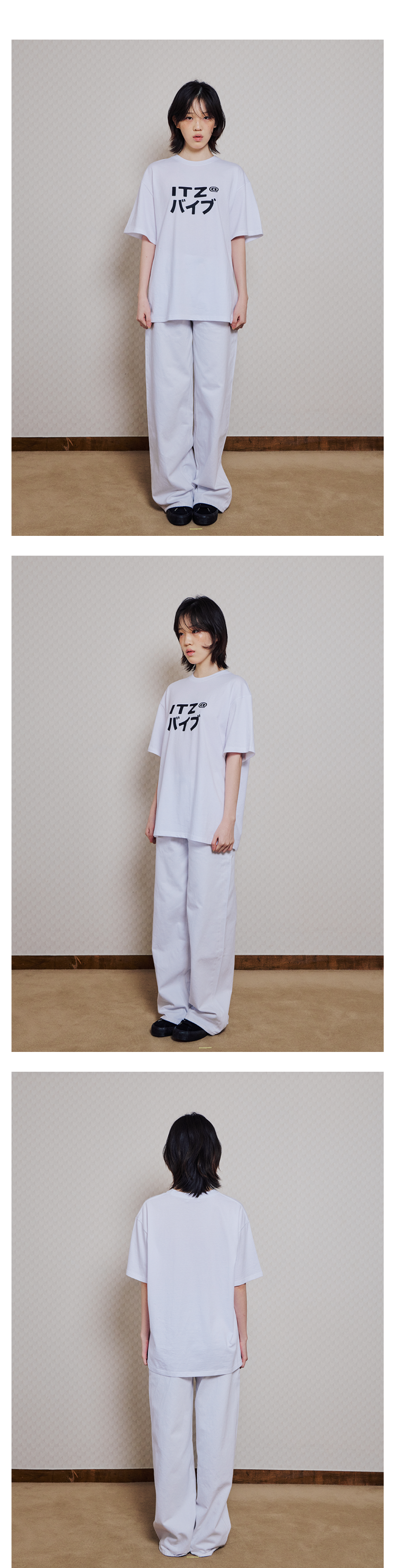MUSINSA | ITZAVIBE MIX LOGO T SHIRT - WHITE