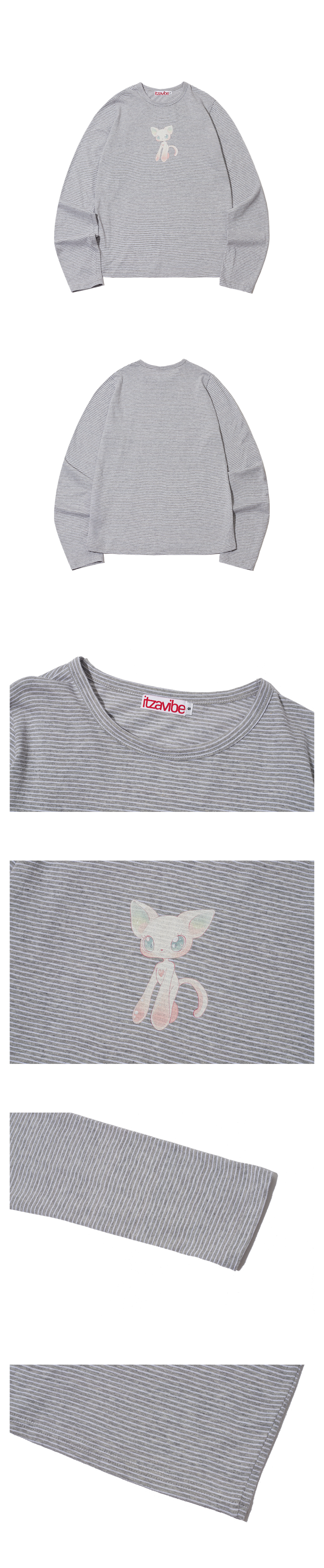 Tシャツ・カットソー ITZAVIBE CAT MONSTER STRIPE SLIM LONG SLEEVE 5BMR0048 MUSINSA | ITZAVIBE CAT MONSTER STRIPEF SLIM LONG SLEEVE