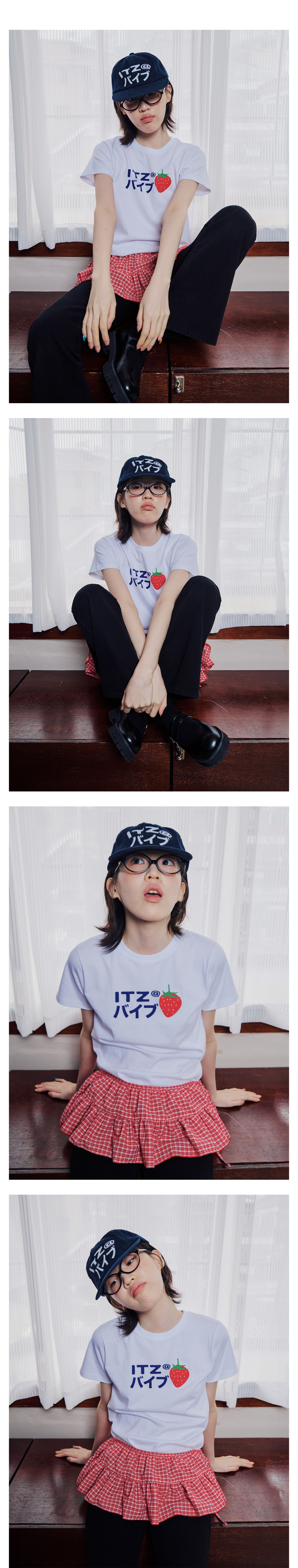 MUSINSA | ITZAVIBE MIX LOGO CAP - NAVY
