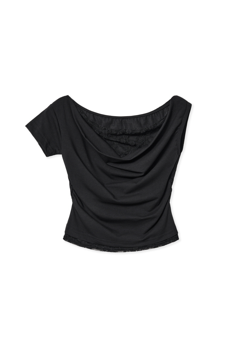 【MIDNIGHT MOVE】 lace duo t / 追跡付 MUSINSA公式 | MIDNIGHT MOVE lace duo t (black)