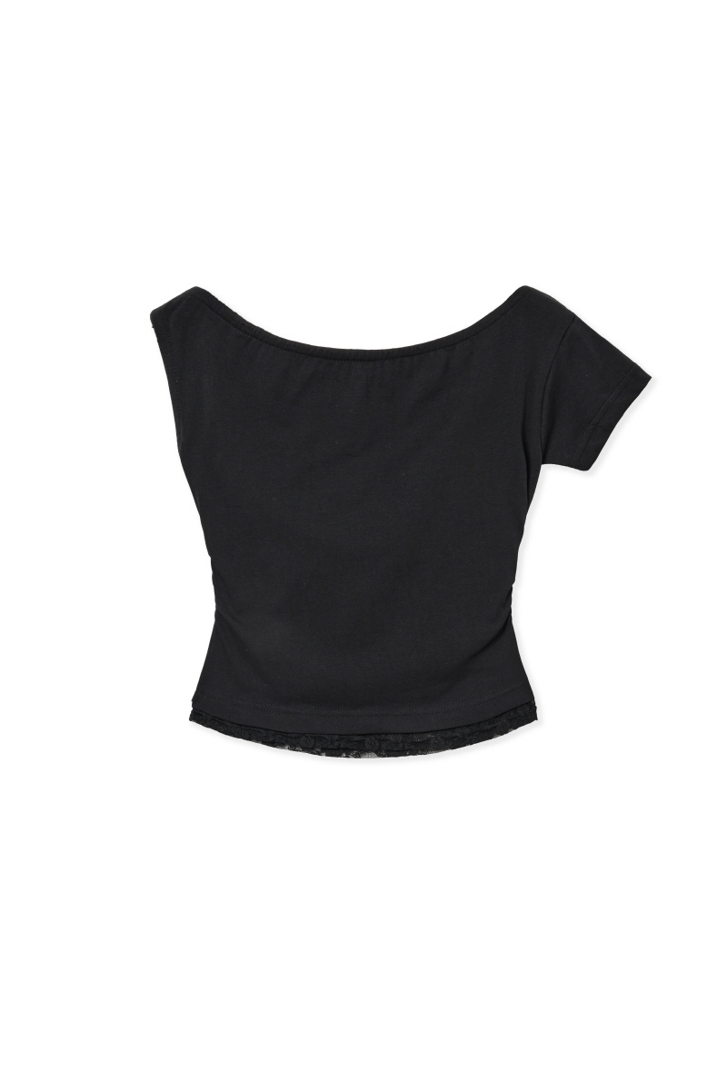 MUSINSA公式 | MIDNIGHT MOVE lace duo t (black)