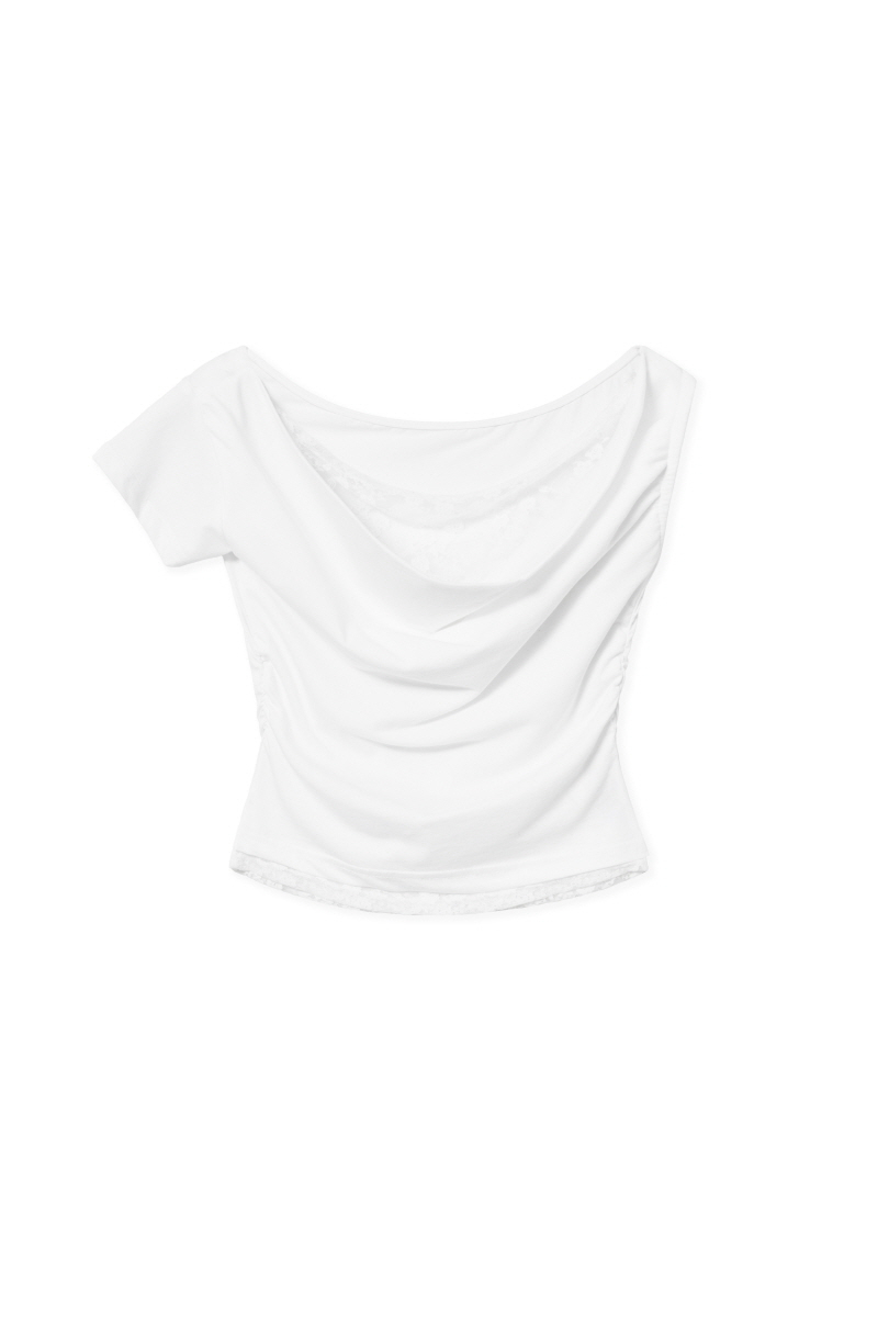 MUSINSA公式 | MIDNIGHT MOVE lace duo t (white)