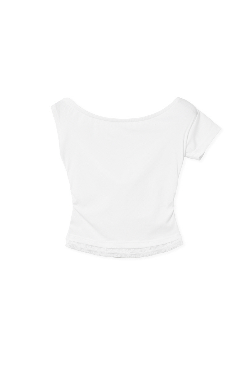 MUSINSA公式 | MIDNIGHT MOVE lace duo t (white)