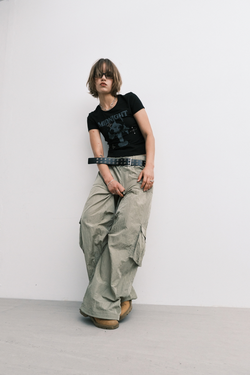 【MIDNIGHT MOVE】sh cargo pants ナイロン カーゴパンツ/追跡付 MUSINSA | MIDNIGHT MOVE sh cargo pants (khaki)