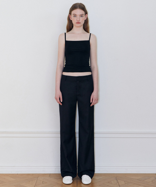 Прямые брюки (BLACK)