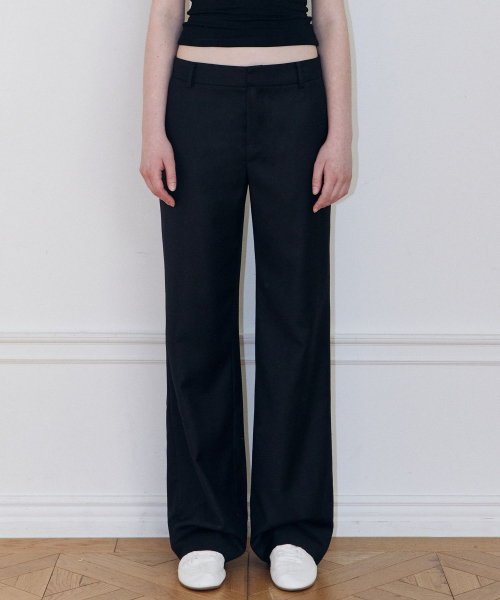 Прямые брюки (BLACK)