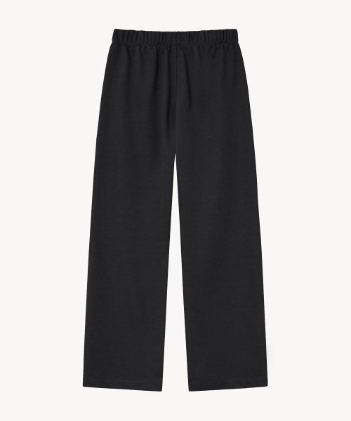Прямые брюки на резинке (BLACK)