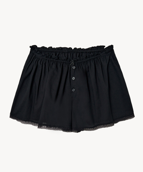 Кружевные шорты на резинке (BLACK)