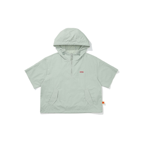 Женский кроп-анорак с капюшоном Breeze Pop MINT GREEN
