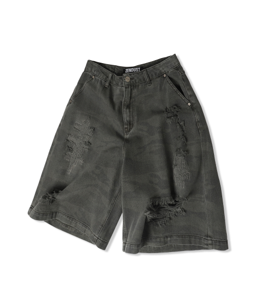 Camouflage Vintage Shorts BLACK CAMO