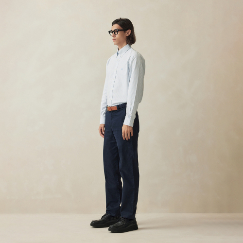 Рубашка regular fit non-iron в полоску (light blue) (BBTHMF9968L)