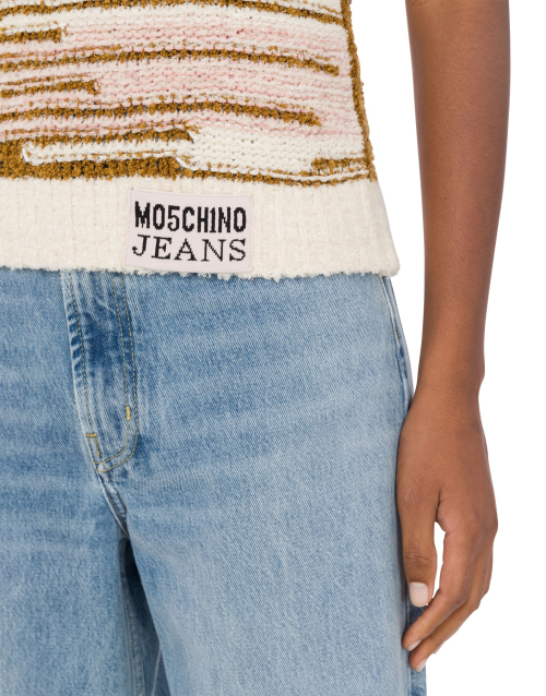 Мультиколор трикотажный топ Jeans