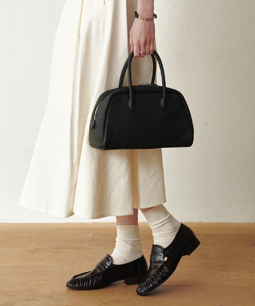 Vetiver medium tote bag-black