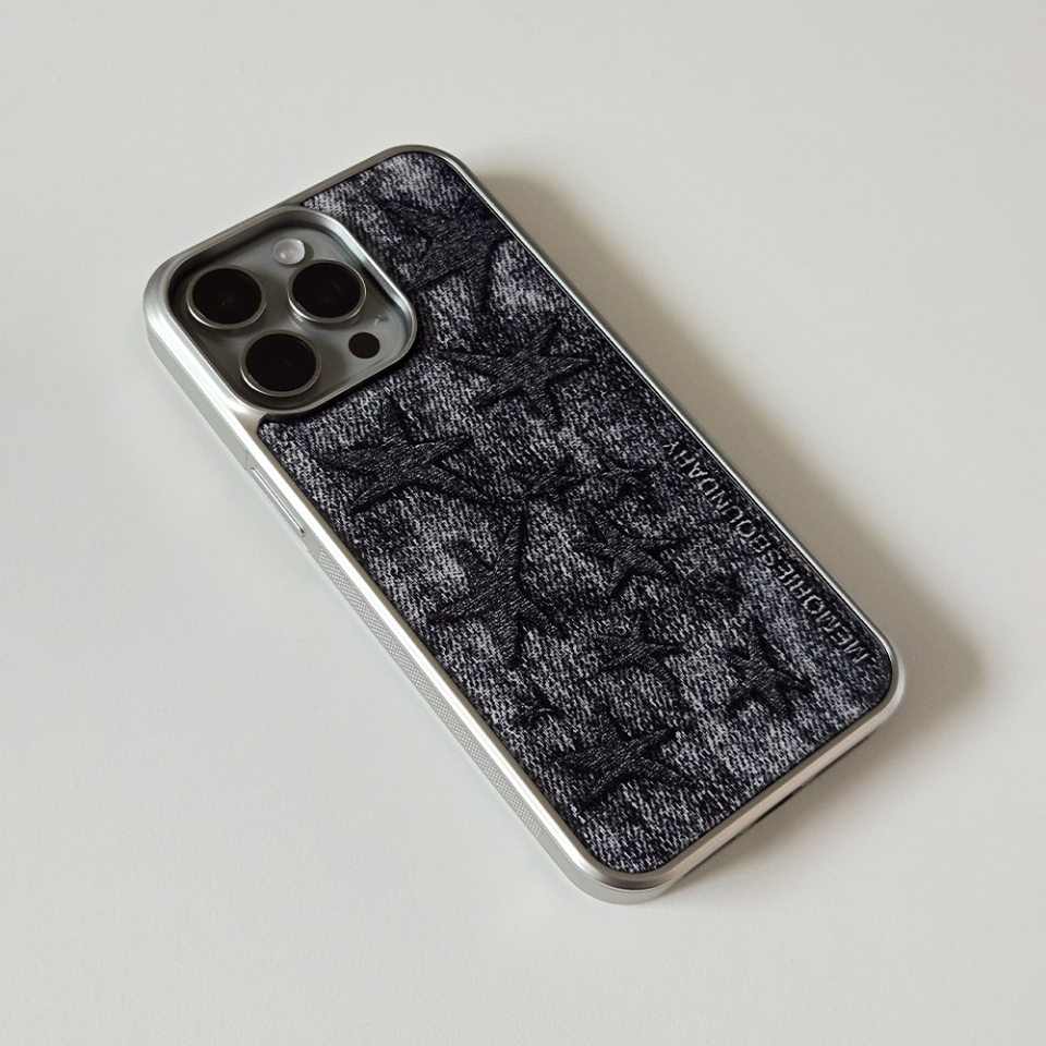 브로드스타진 블랙 폰케이스 정면