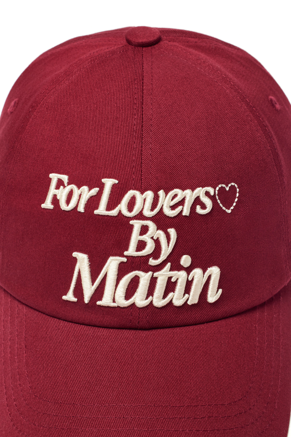 キャップ [MATINKIM]for lovers logo point ball cap in light pink FOR LOVERS LOGO POINT BALL CAP IN LIGHT PINK – Matin Kim