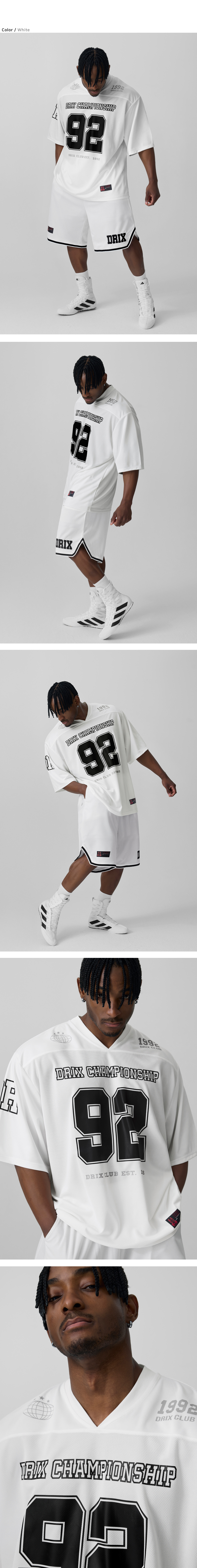 DRIX ■ Rugby Overfit Mesh Jersey Half Sleeve MUSINSA公式 | DRIX Rugby Overfit Mesh Jersey Half Sleeve_Navy