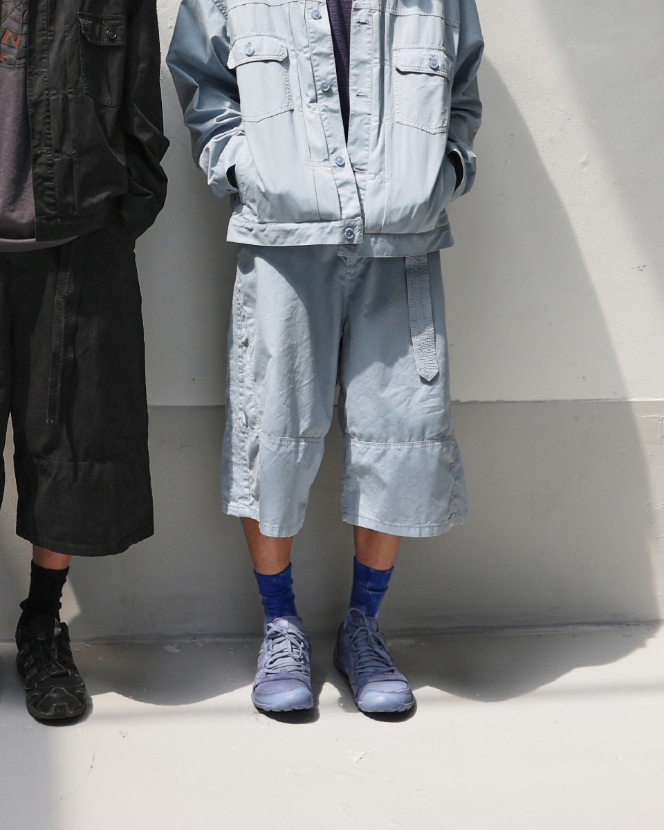 パンツ 999humanity BELTED BURMUDA DYEING PANTS MUSINSA | 999HUMANITY Belted Bermuda Dying Pants (Sky)