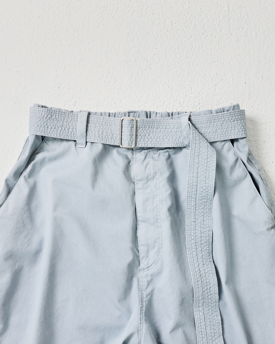 MUSINSA | 999HUMANITY Belted Bermuda Dying Pants (Sky)
