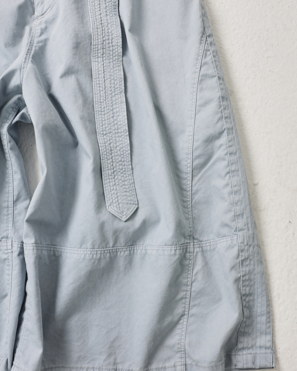 MUSINSA | 999HUMANITY Belted Bermuda Dying Pants (Sky)