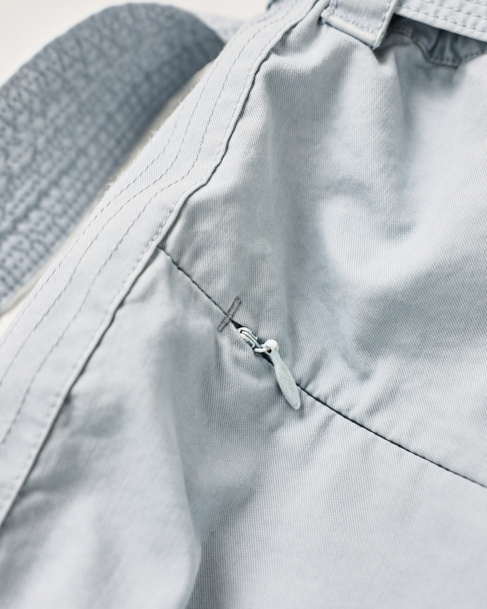 MUSINSA | 999HUMANITY Belted Bermuda Dying Pants (Sky)