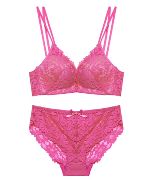 Your Lace Volume Front-Hook Bra Set (5color/6size)
