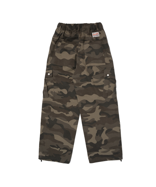 Utility широкие камуфляжные карго брюки (Beige)