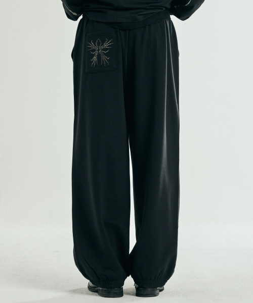 Bone Flower спортивные брюки (Black)