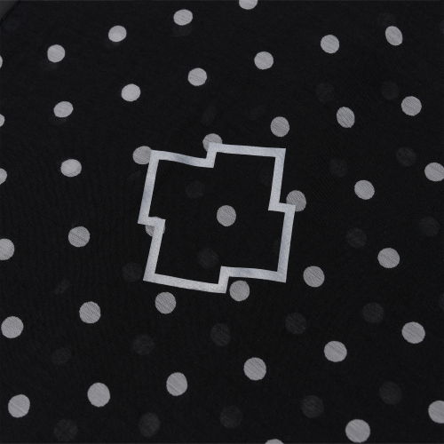 POLKA-DOT SHELL JACKET BLACK