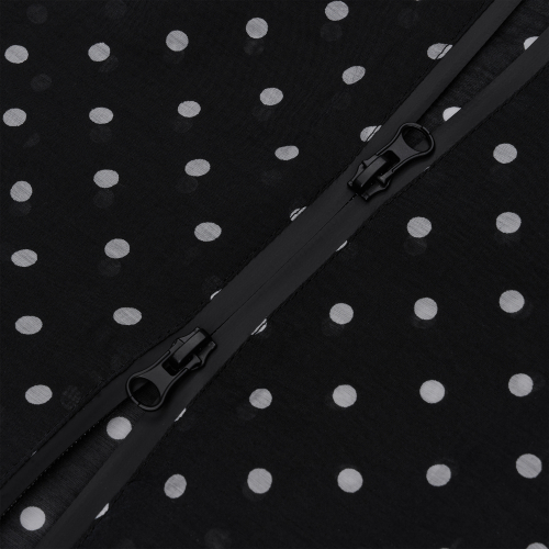 POLKA-DOT SHELL JACKET BLACK