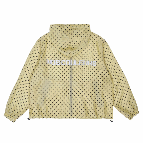 POLKA-DOT SHELL JACKET LEMON