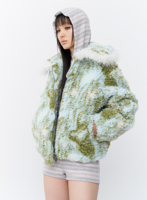 Flaming guitar jumper Pale blue