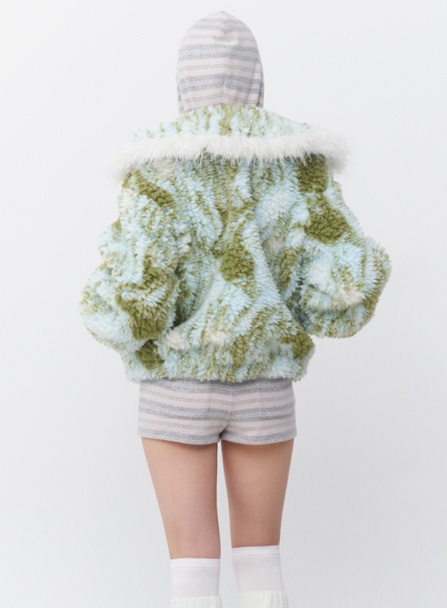 Flaming guitar jumper Pale blue