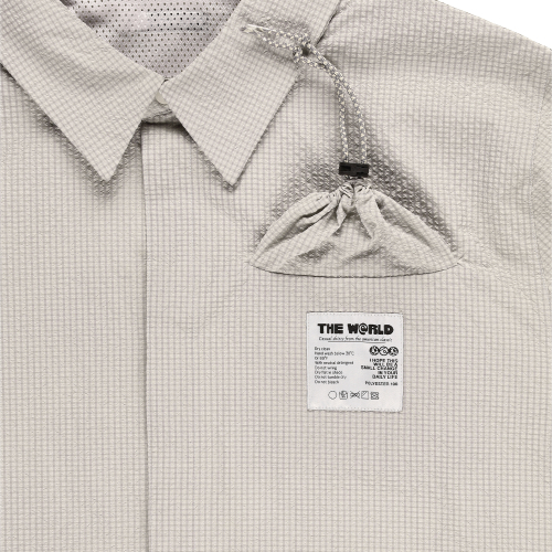 PACKABLE SEERSUCKER HALF SHIRTS IVORY