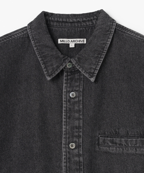 Свободная джинсовая рубашка Easy Drop [Black]