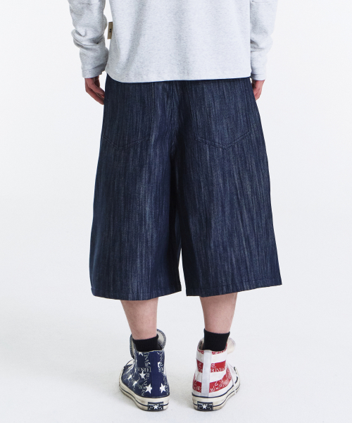 Bermuda Denim Pants (Raw Indigo)