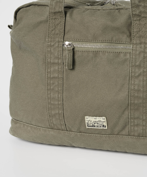 Vintage Flap Pocket Duffle Bag [Washed Khaki]