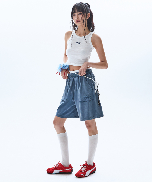 Flower Patch Solar шорты - Blue